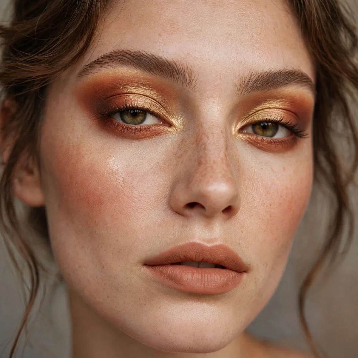 Close-up of Terracotta Blend Smoke featuring warm terracotta and golden beige