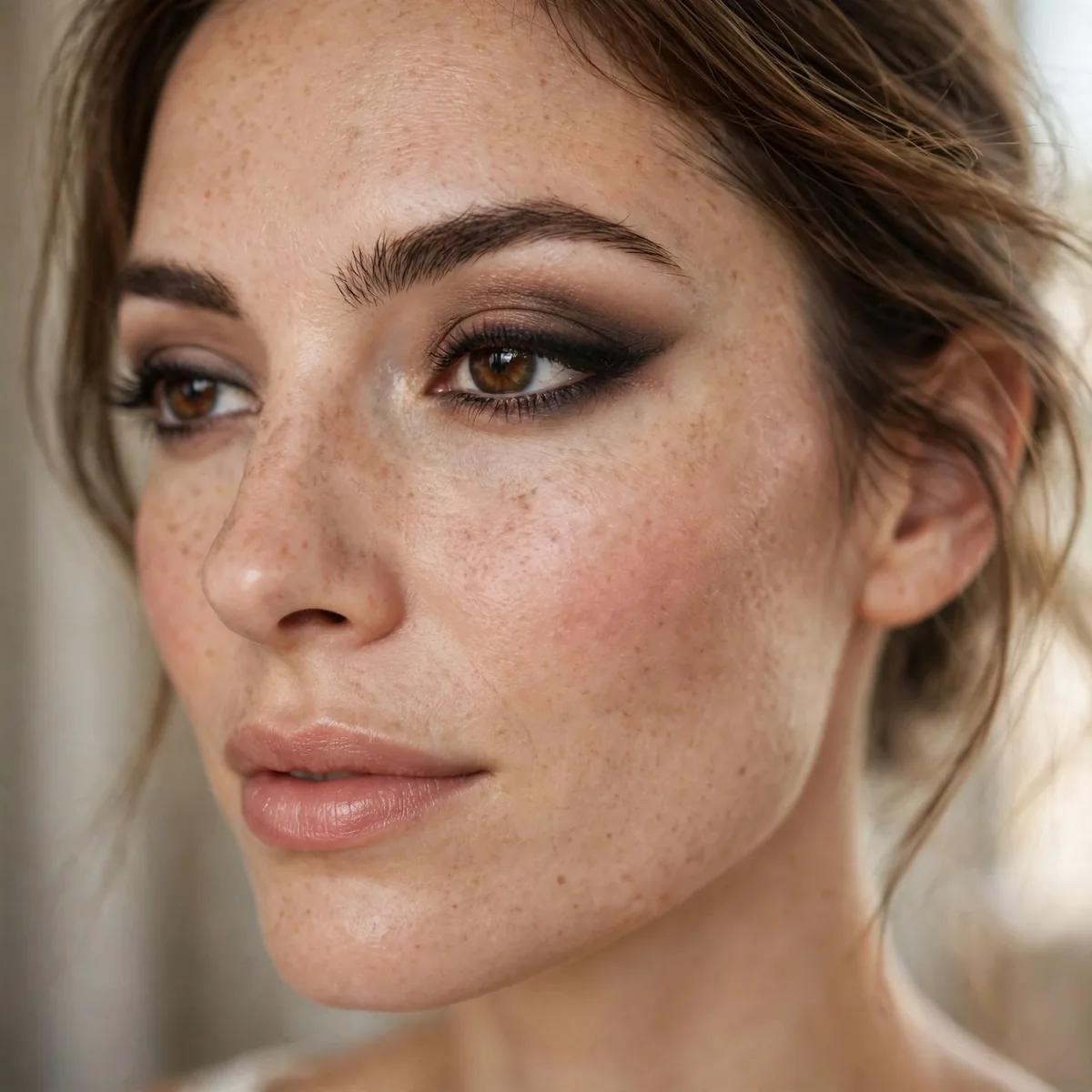 One minute smokey eyeliner look