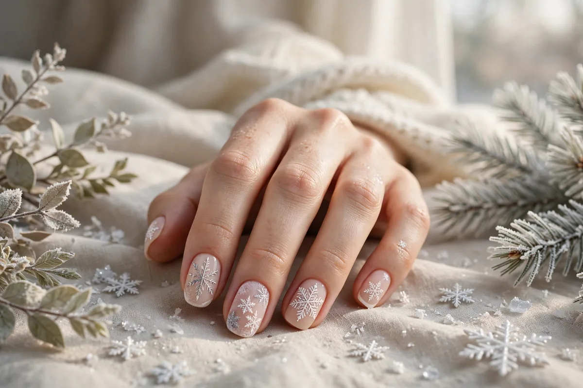 15 Snowflake Nail Ideas for a Winter Wonderland