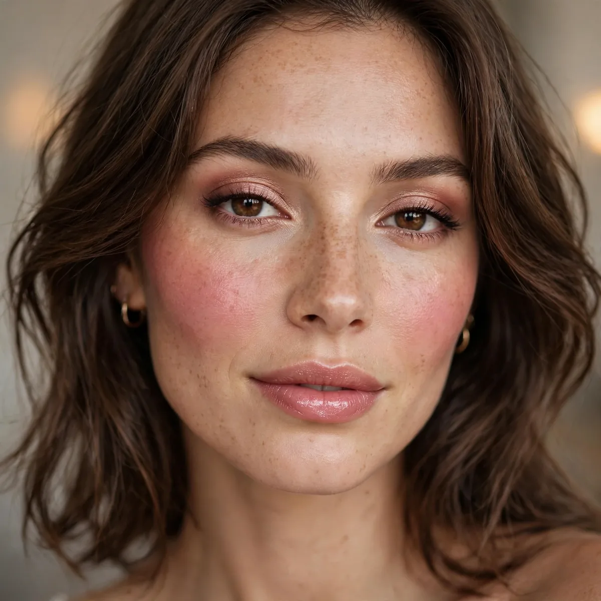 Rosy cheek flush date night