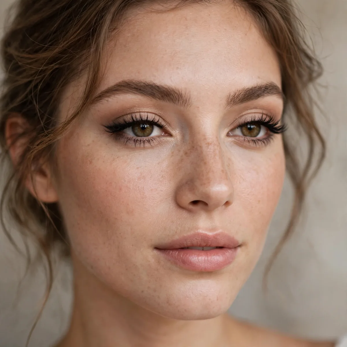 Defined lash line soft glam