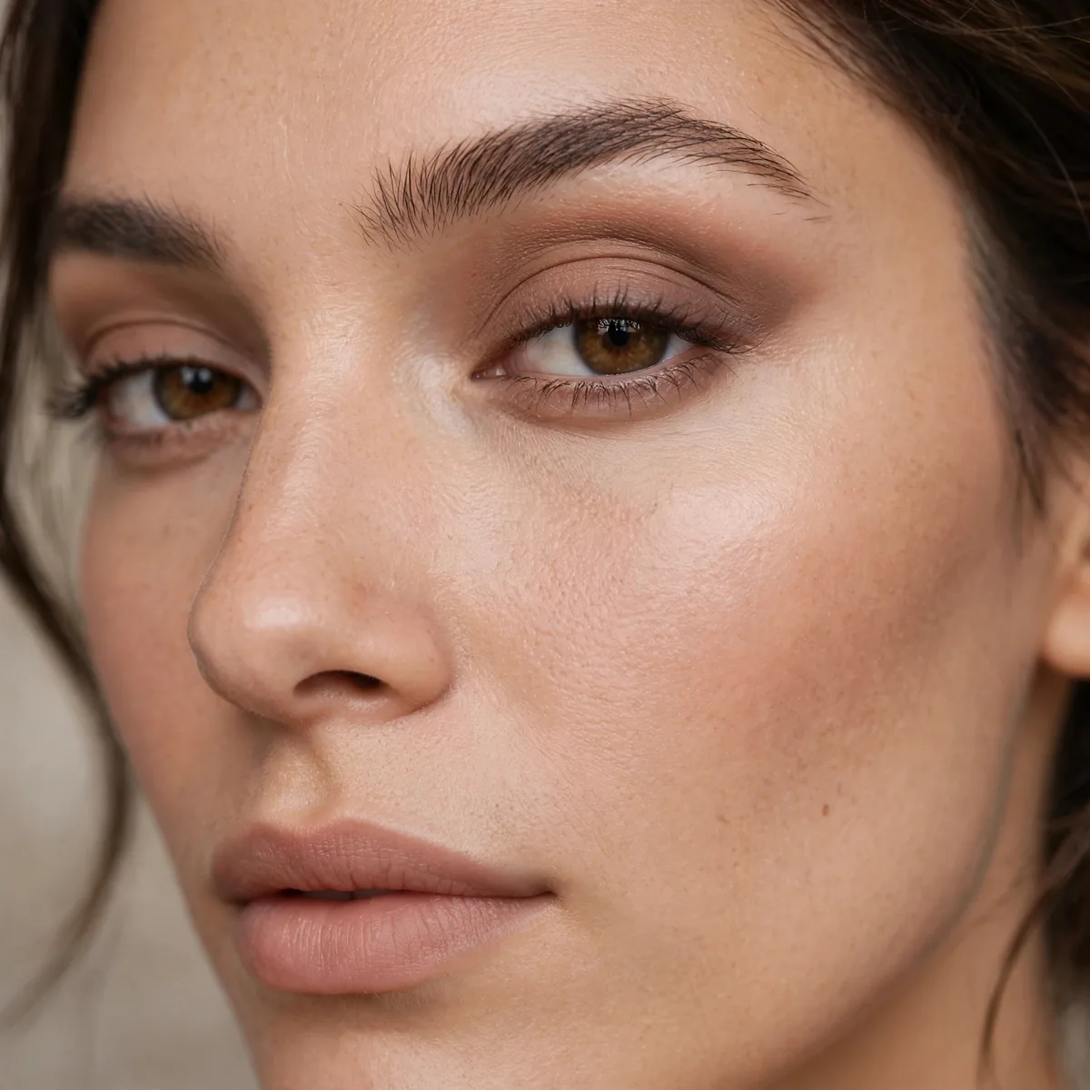 Soft matte brown eyeshadow in the crease