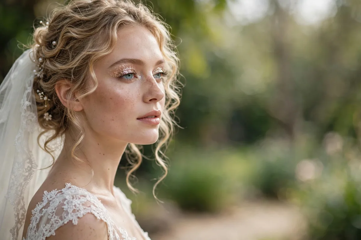20 Sparkly Wedding Eye Looks for Brides That Dazzle All Day