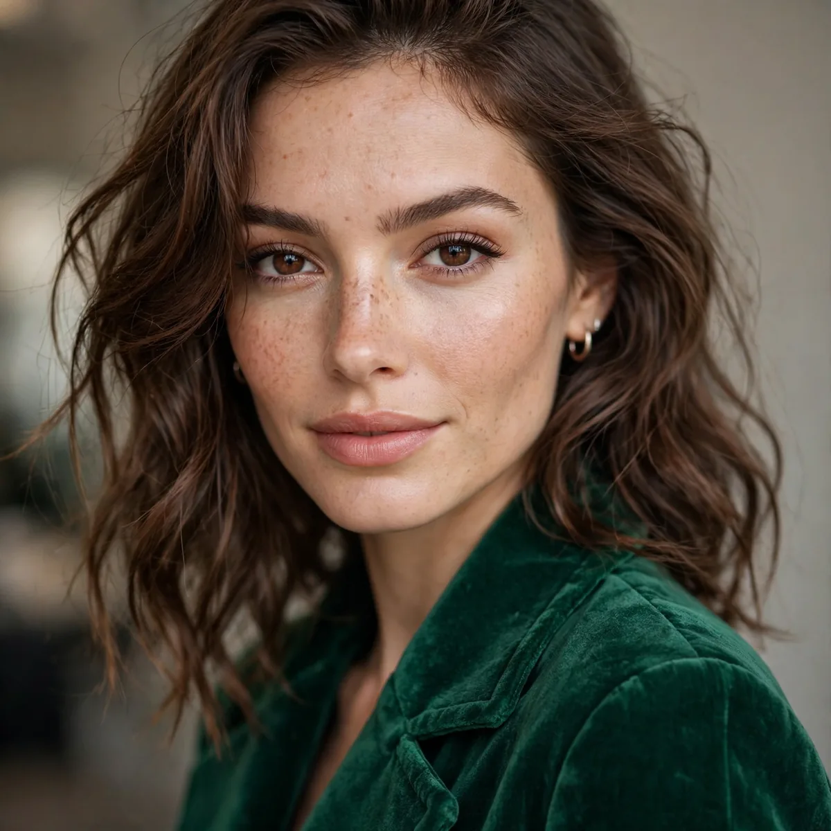 Emerald green coat outfit