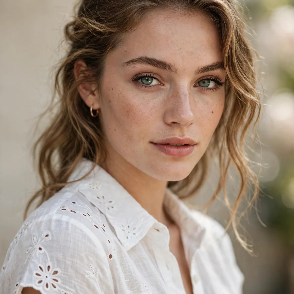 All white summer outfit