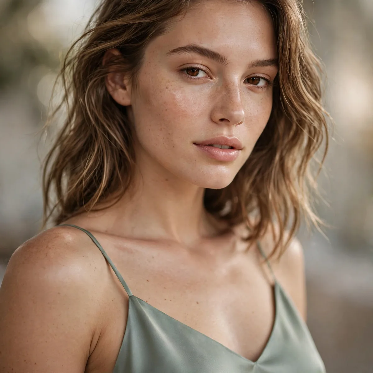 Simple slip dress summer outfit