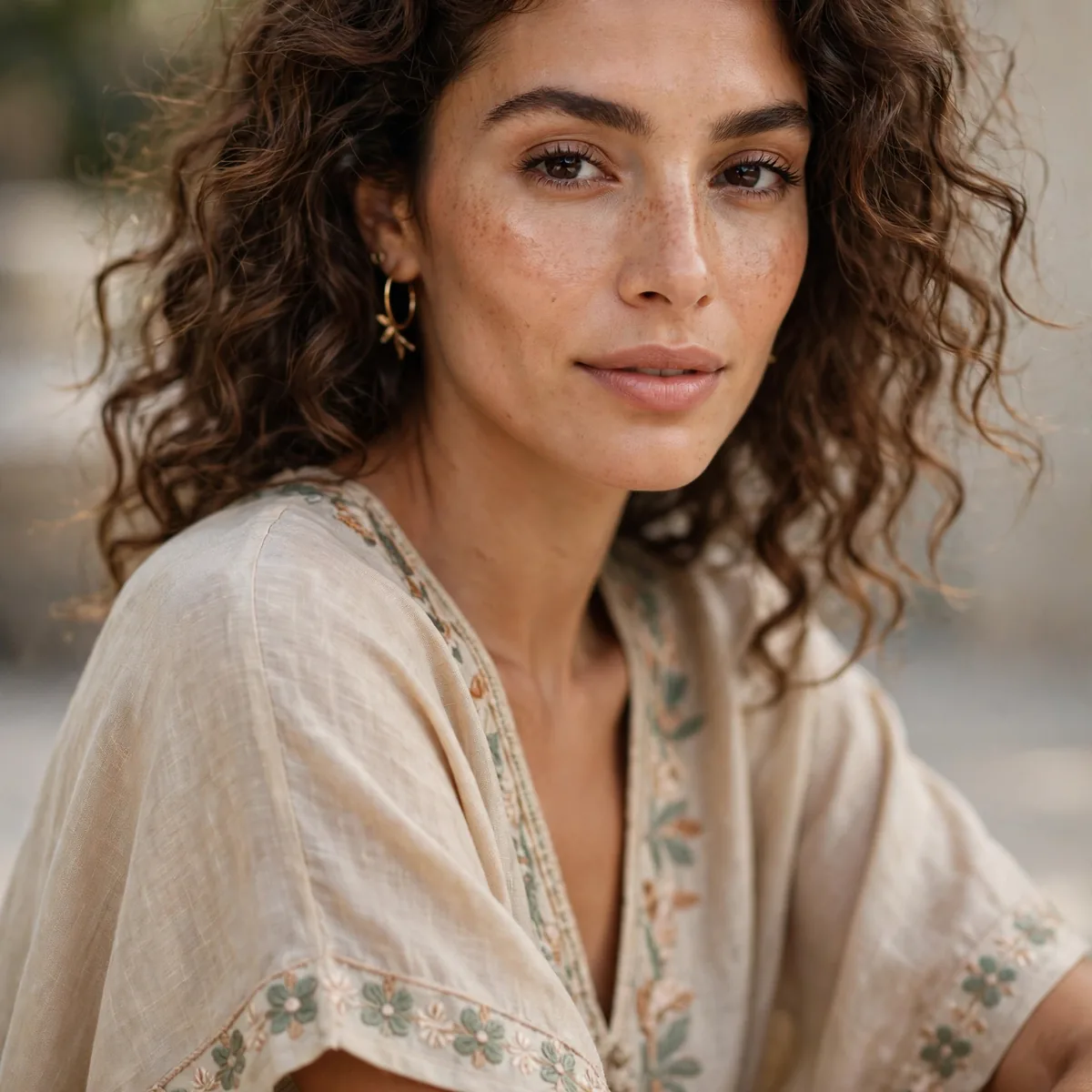 Flowing kaftan summer outfit