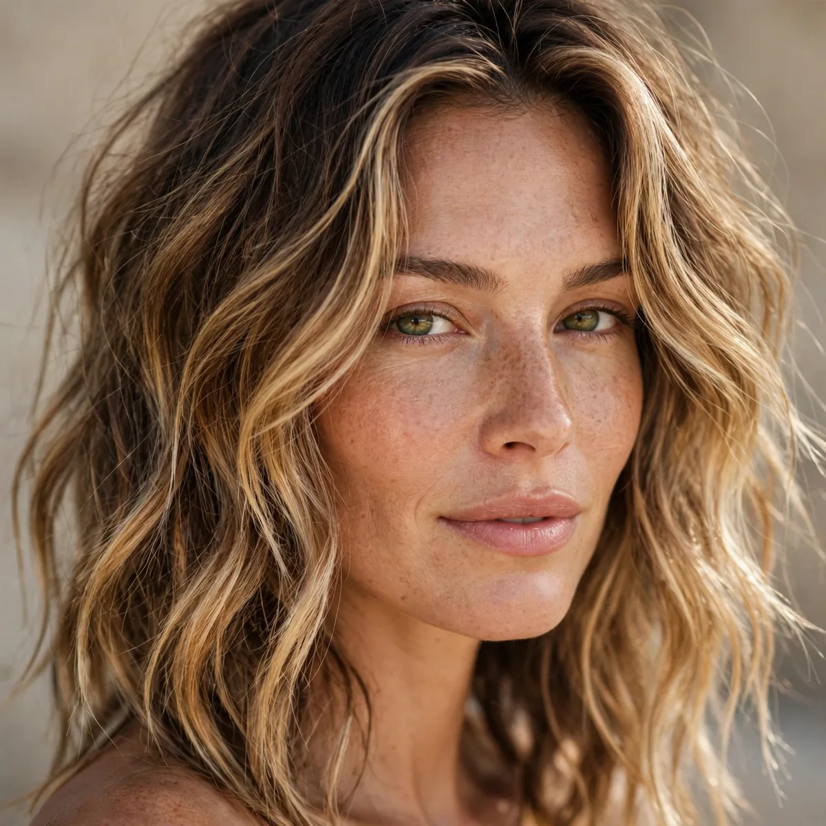 Low maintenance sunkissed hair color