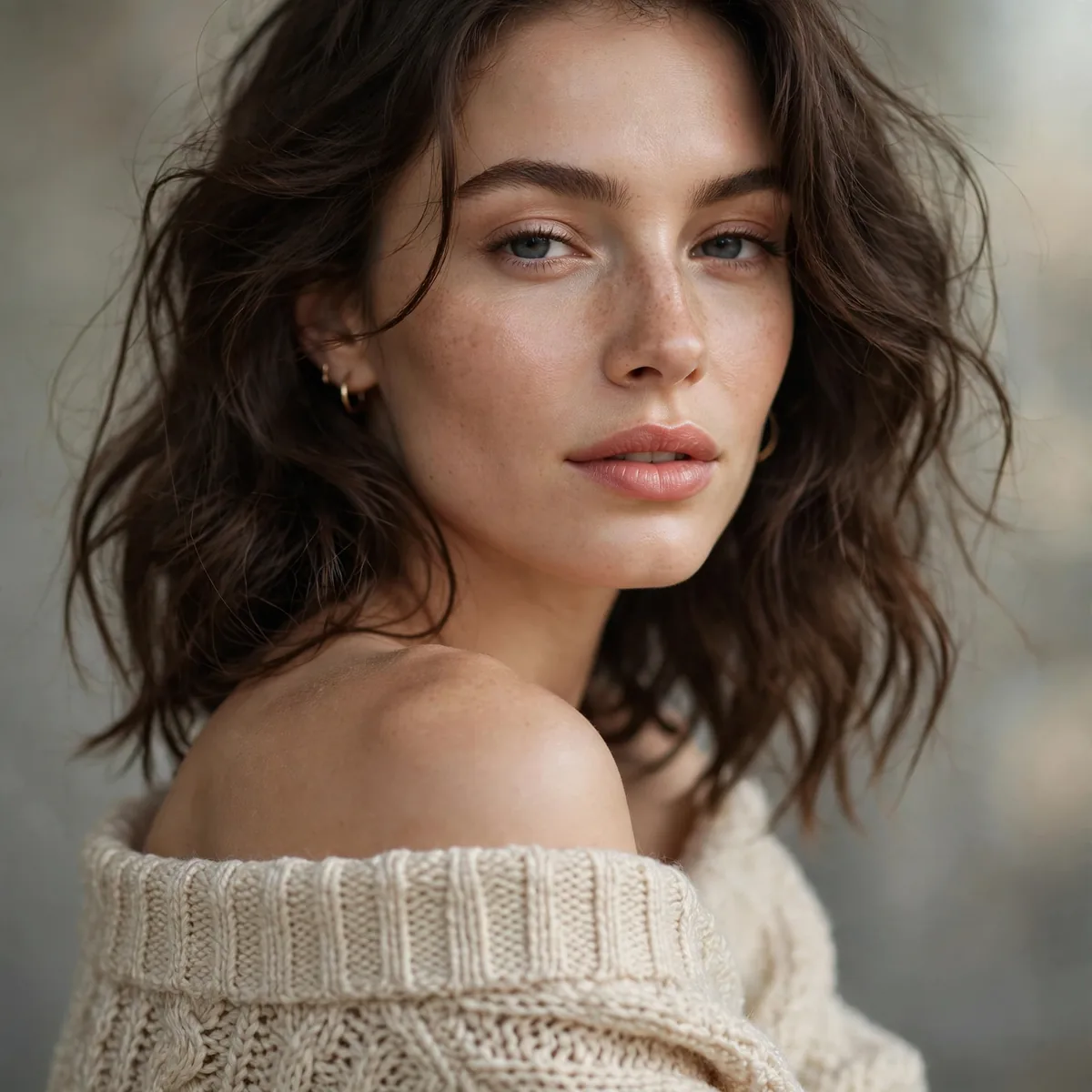 Off shoulder sweater style