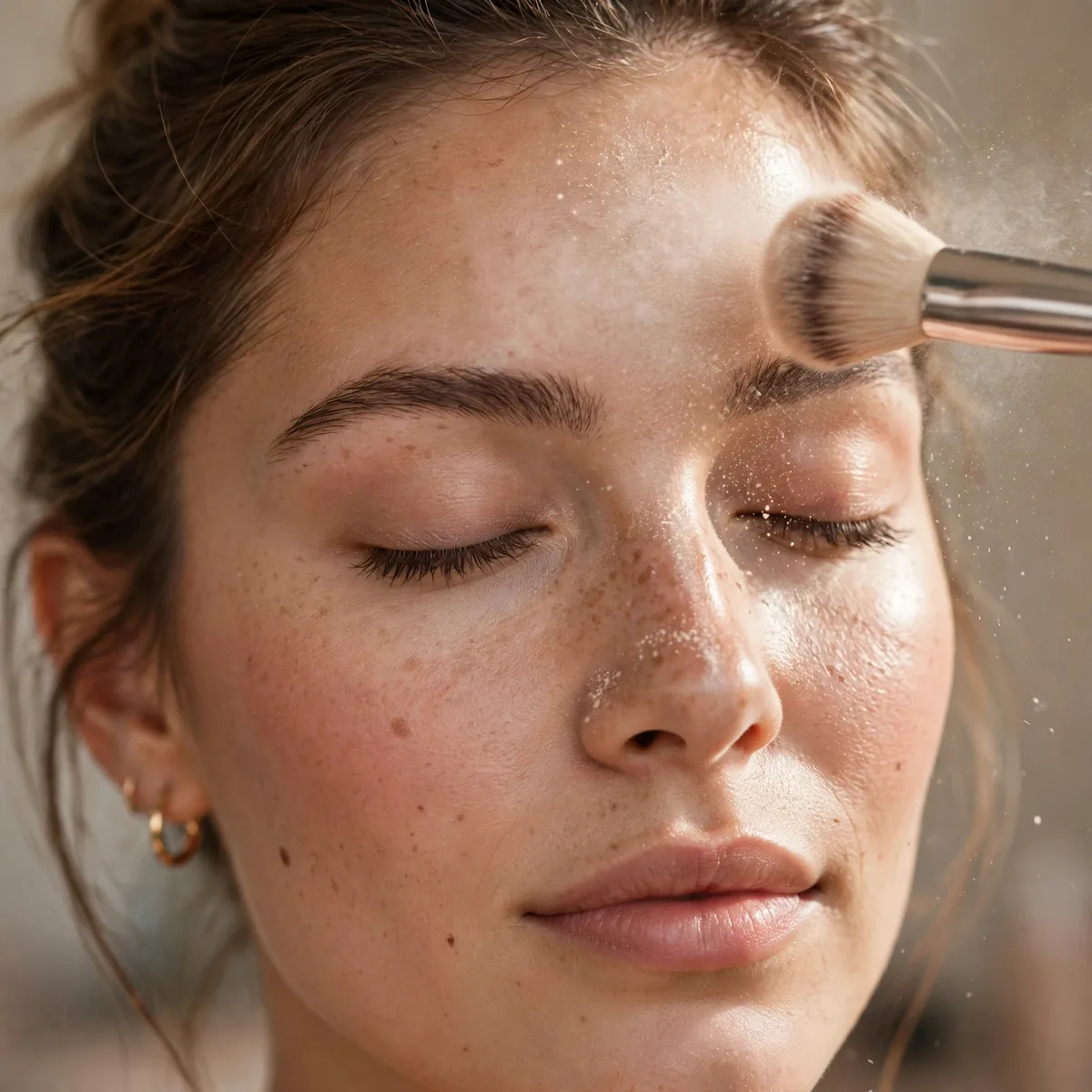 Setting powder on T-zone summer