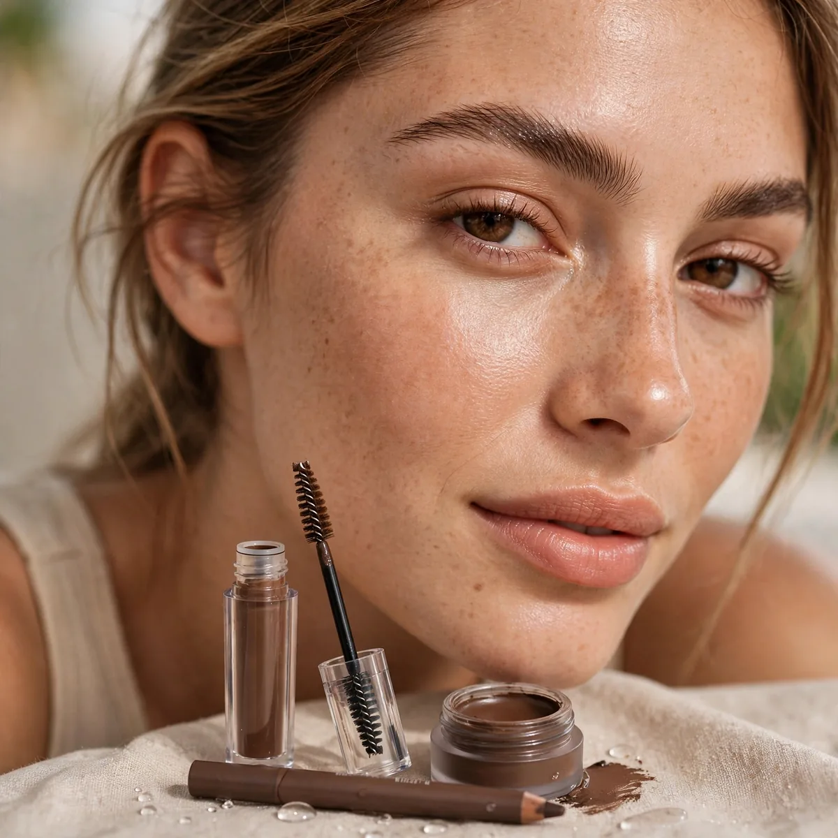 Waterproof brow makeup summer