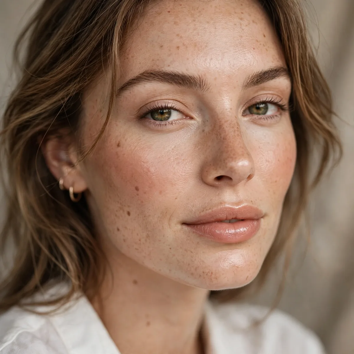 Light base makeup for summer