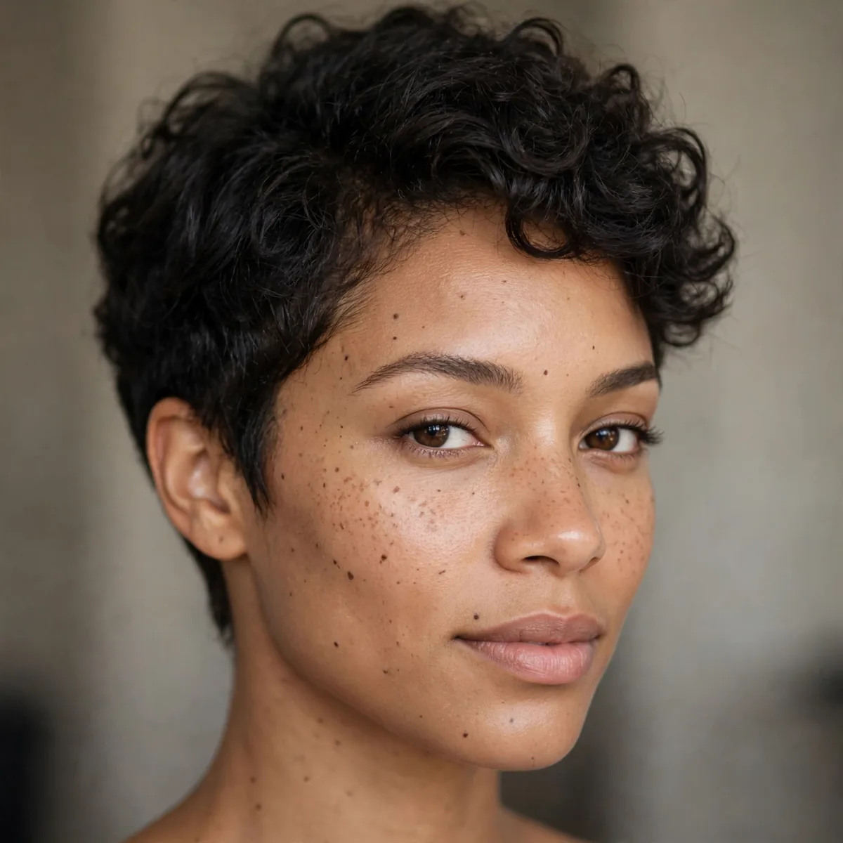 Soft tapered natural haircut