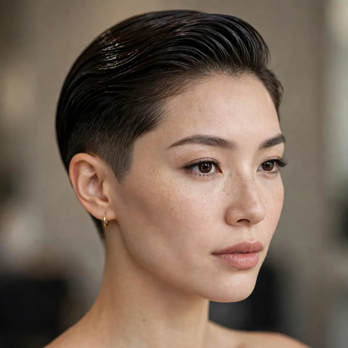 Low taper with sleek gelled top