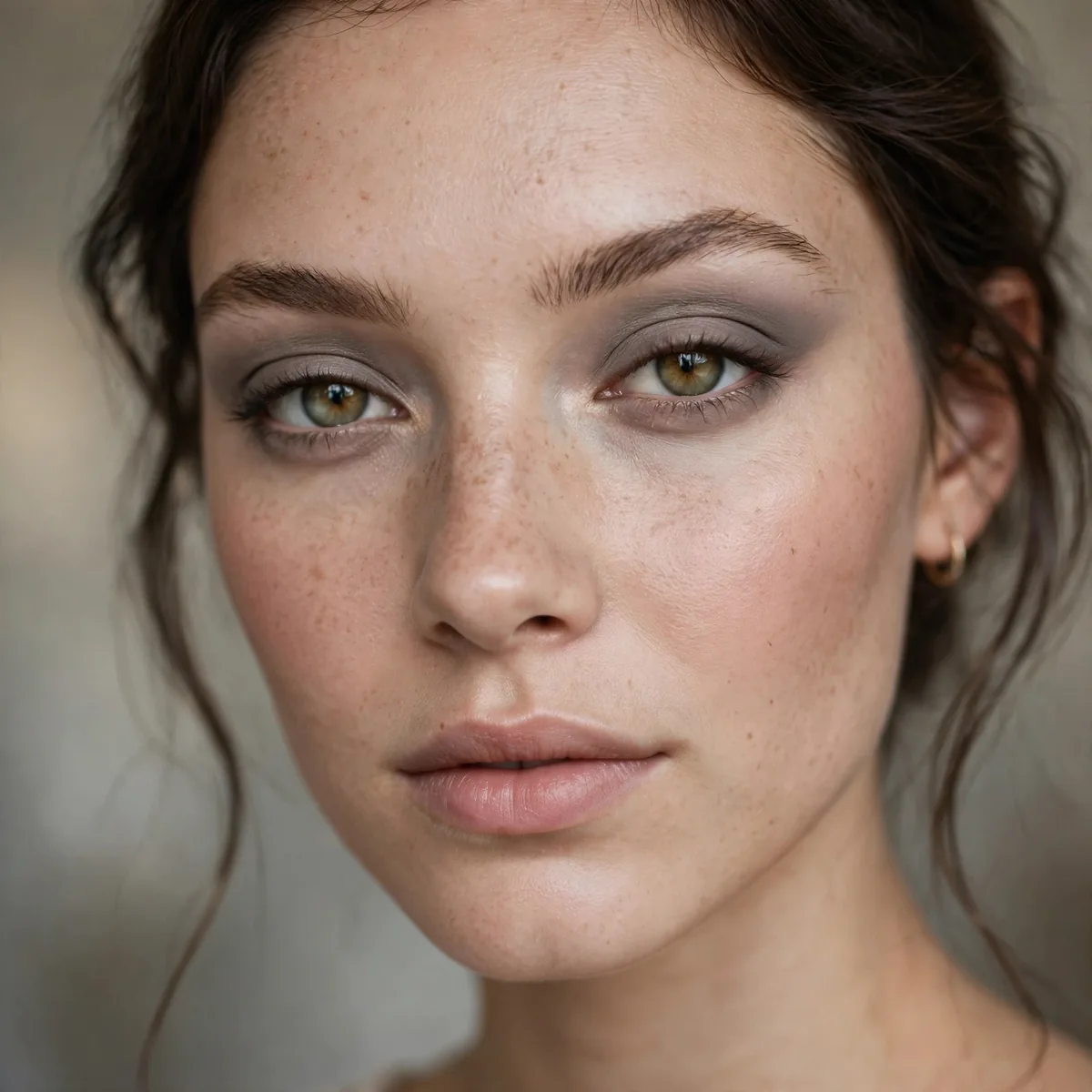 Cool taupe eyeshadow wash