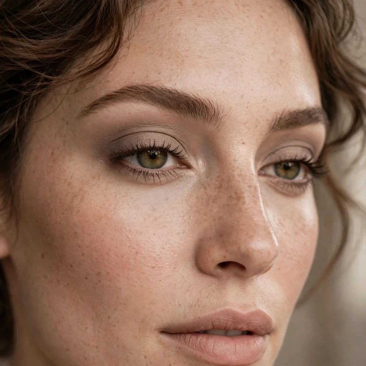 Mushroom taupe eyeshadow on lids