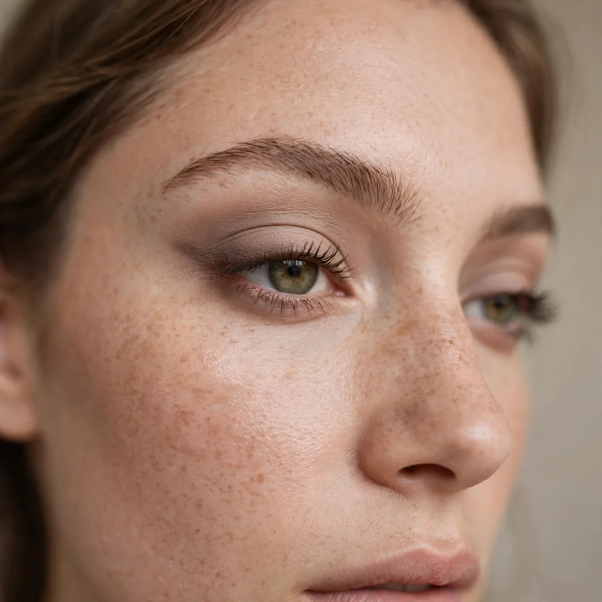 Soft taupe cut crease eyeshadow
