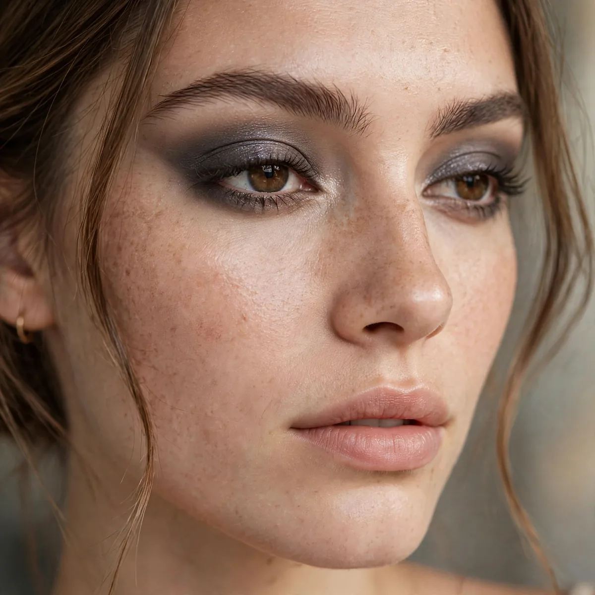 Deep stone eyeshadow outer V