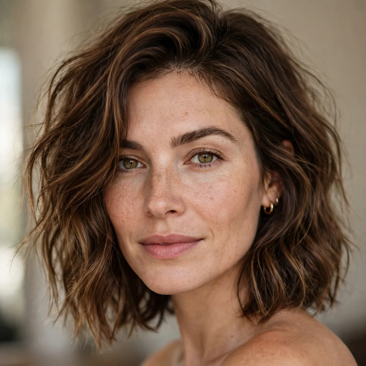 Lived in textured lob that looks better on day two