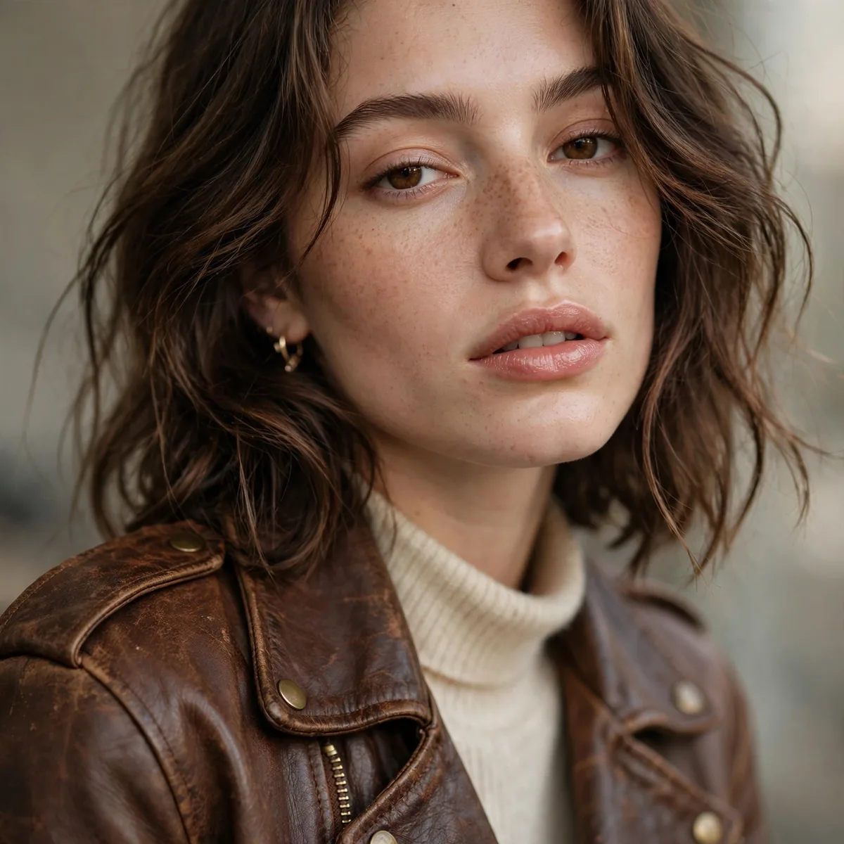 Vintage leather jacket thrift find