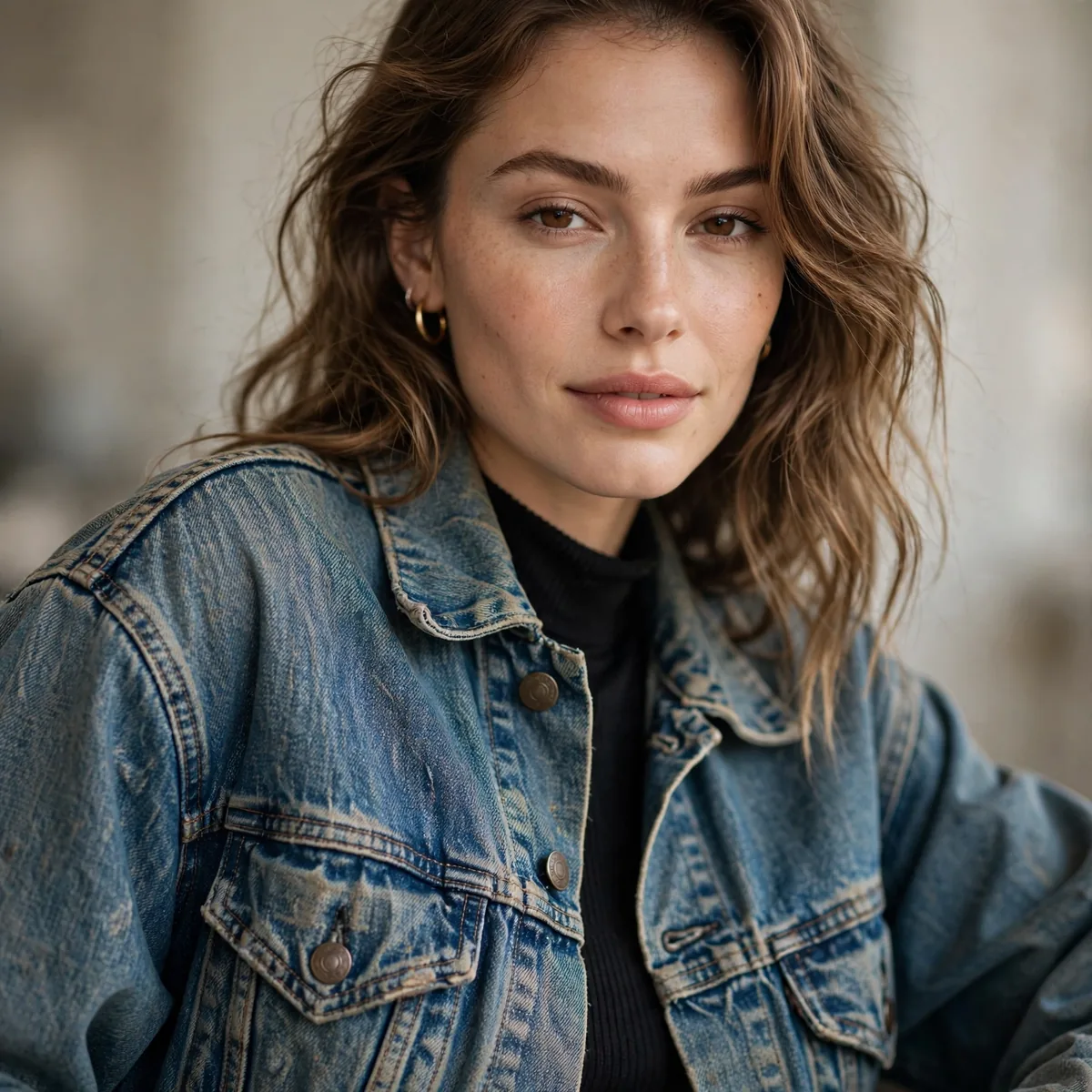 Vintage oversized denim jacket