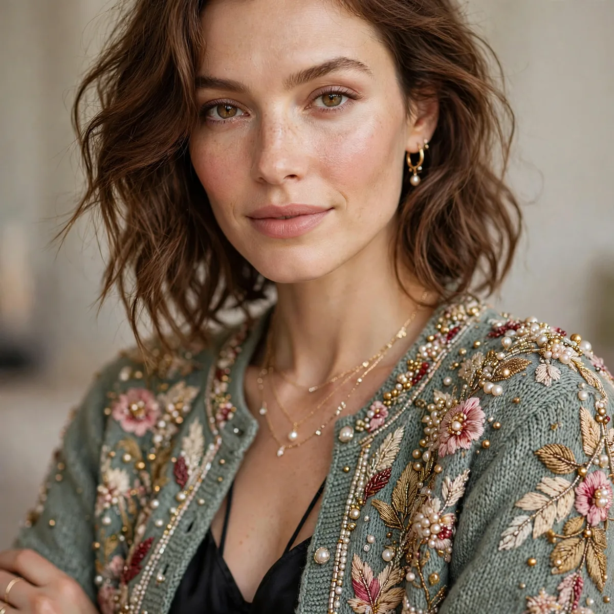 Vintage beaded cardigan