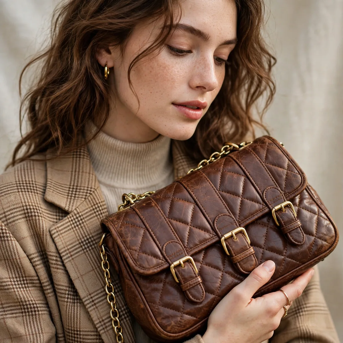 Thrifted designer handbag