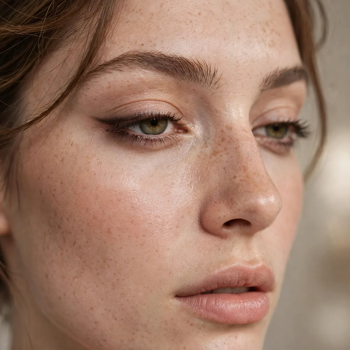 Smudged tightline soft eyeliner
