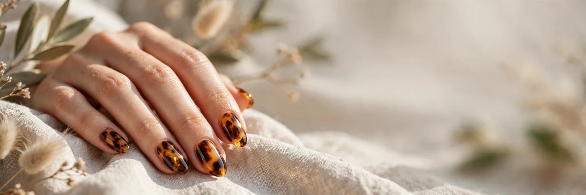 15 Tortoiseshell Nail Ideas for Rich Pattern