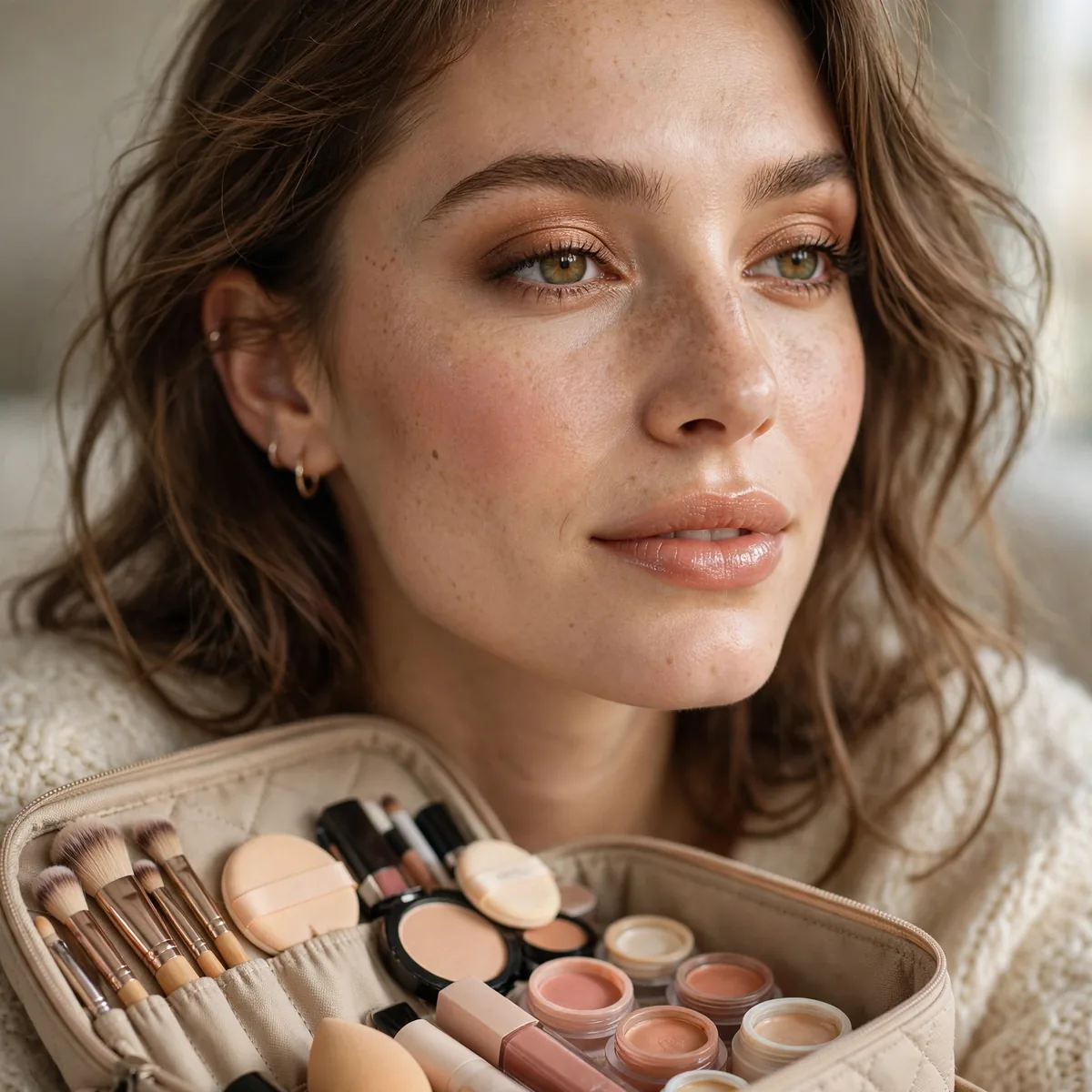 Weekend trip makeup kit