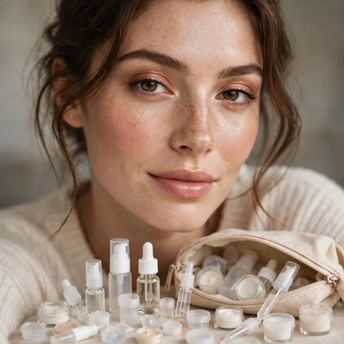 Using beauty samples for travel