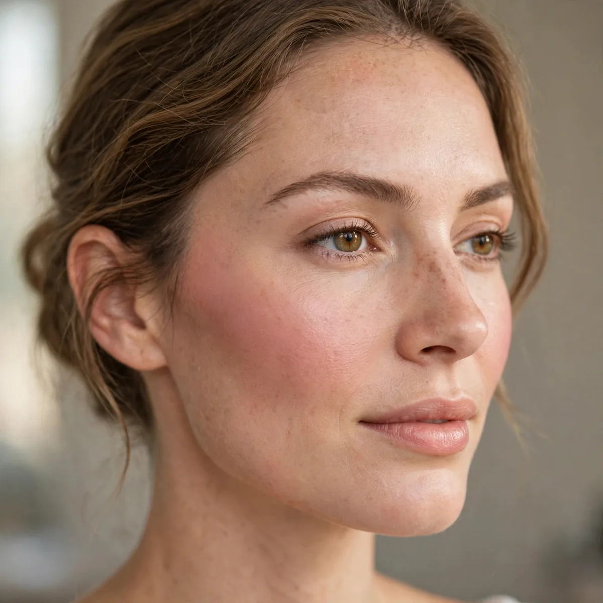 Blush under foundation technique