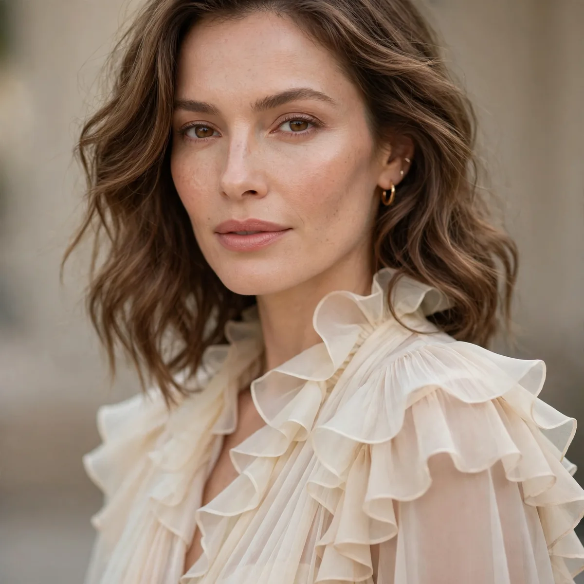 Chiffon layered resort outfit