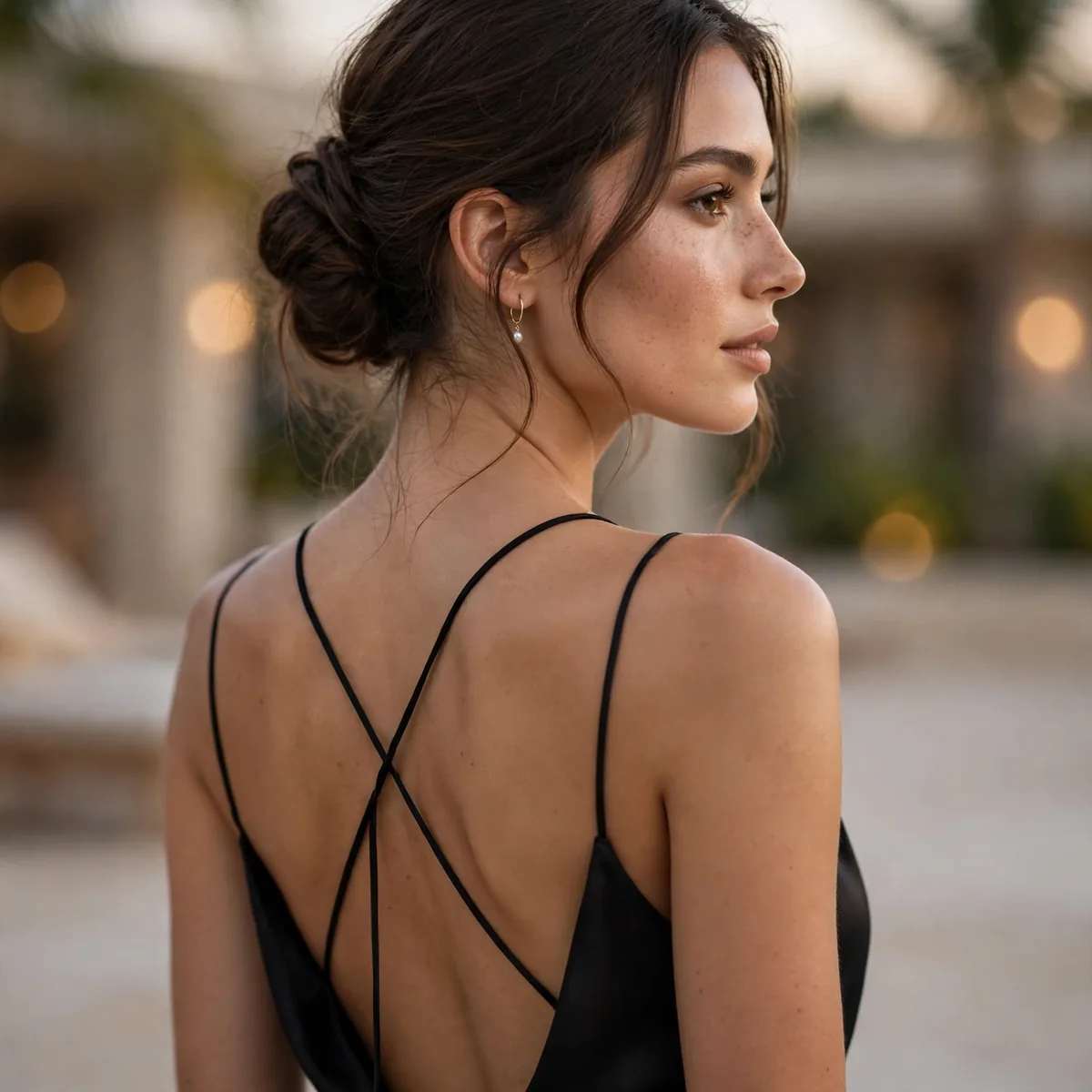 Backless dress resort evening