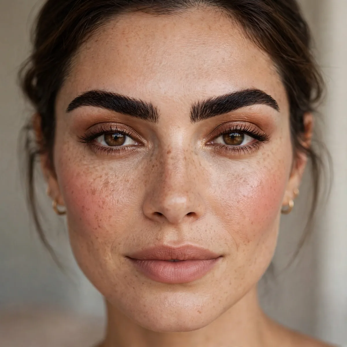 Defined brows for video calls