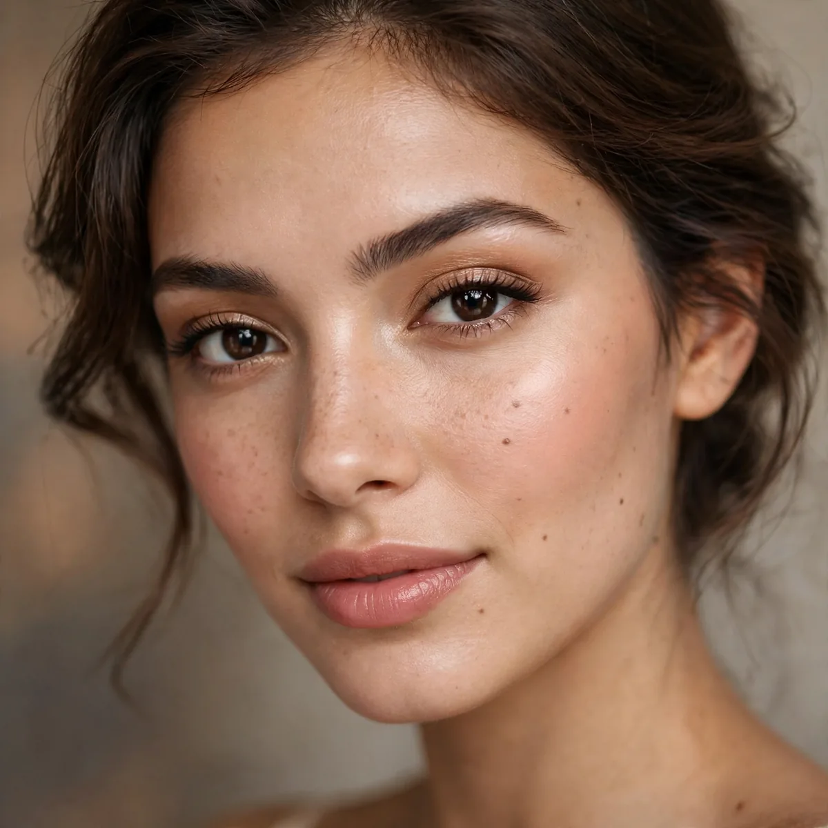 Balanced dewy skin for camera