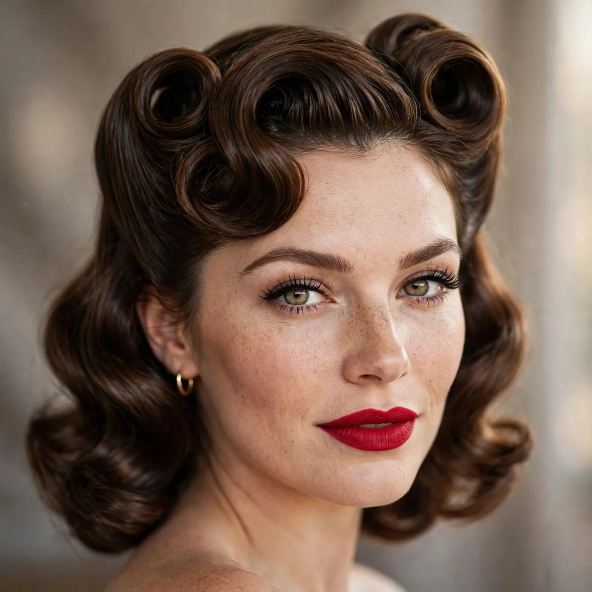 Pin-up style victory curls