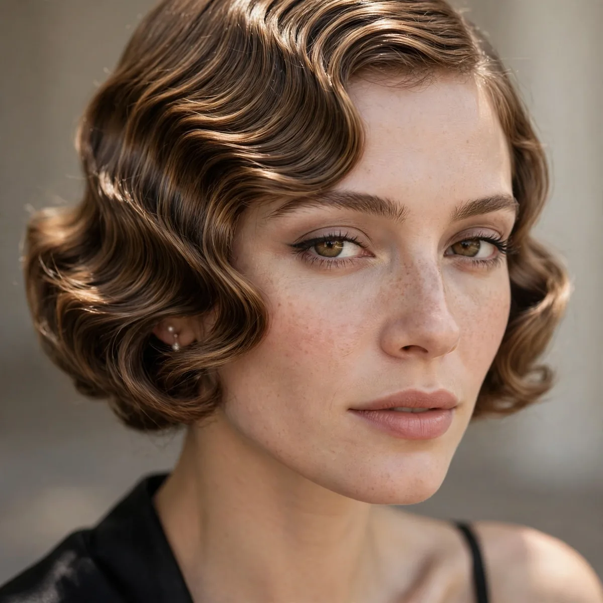 Waved bob in 1920s Gatsby style