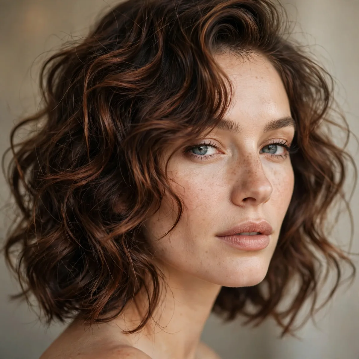 Tousled vintage-inspired wavy texture