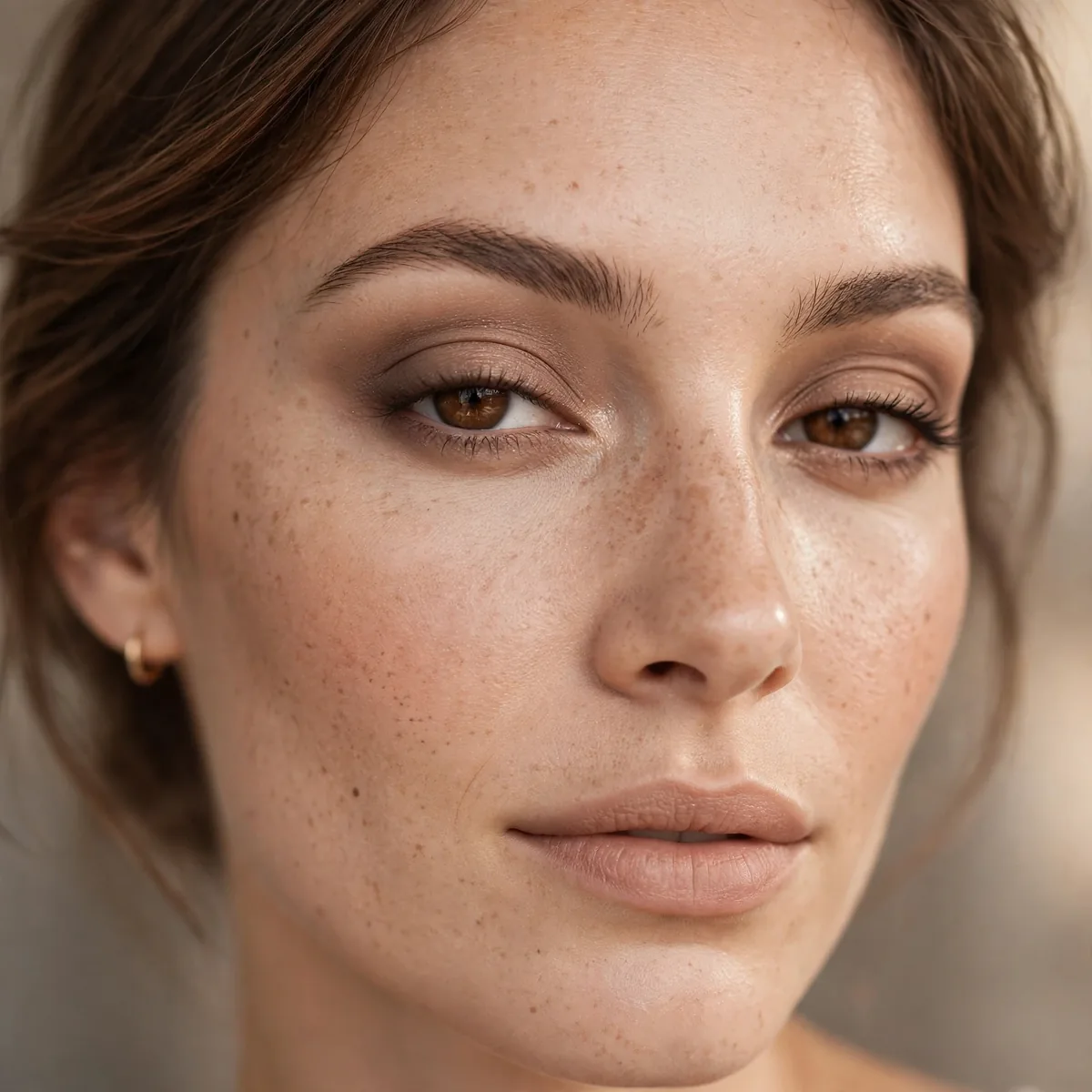 Warm taupe eyeshadow definition