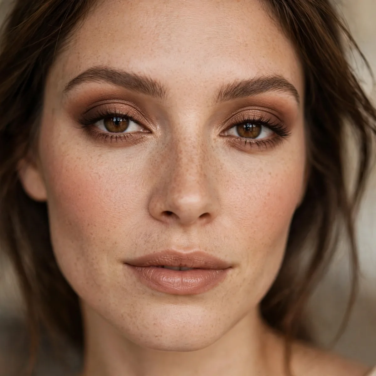 Warm brown eyeshadow definition