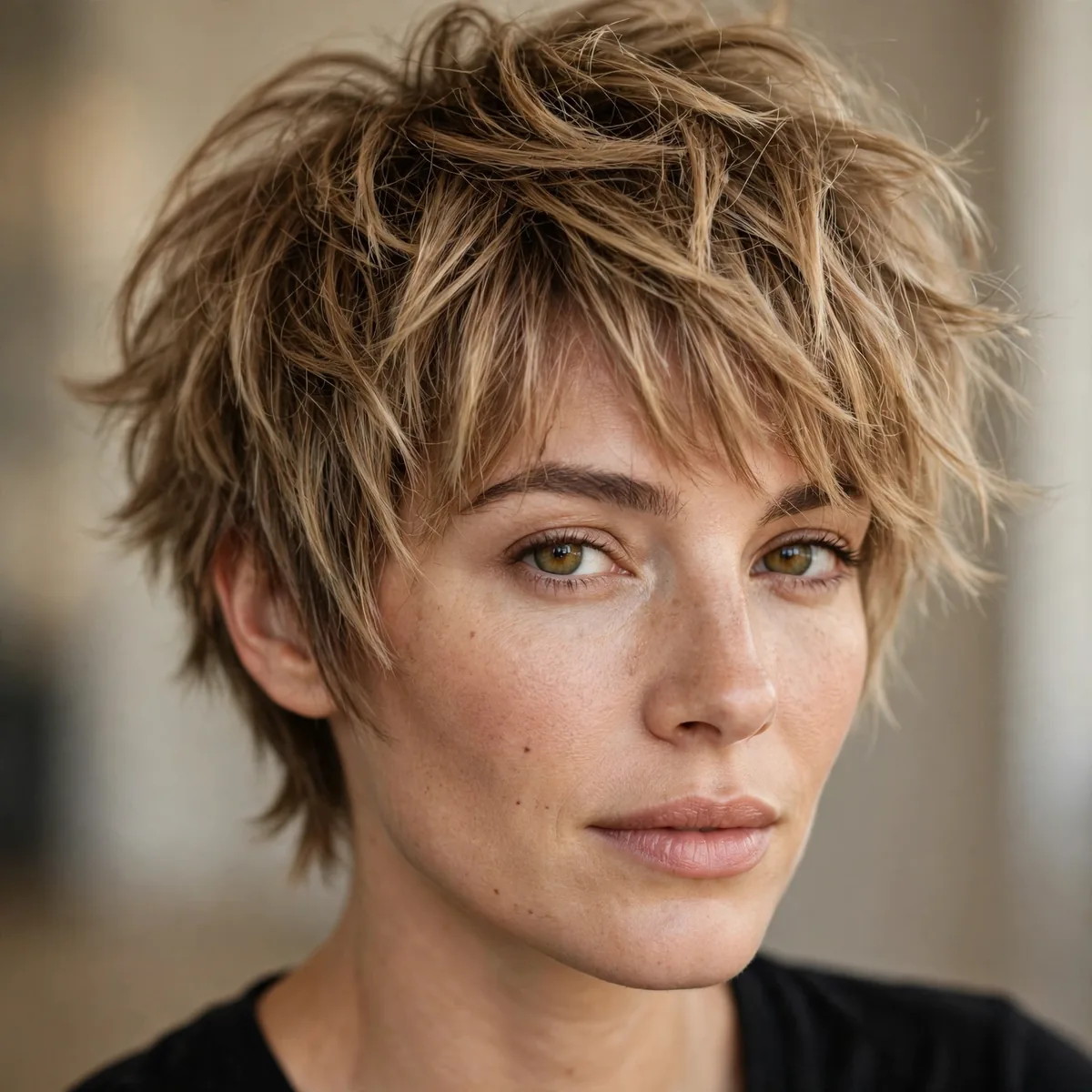 Shaggy shake-and-go pixie