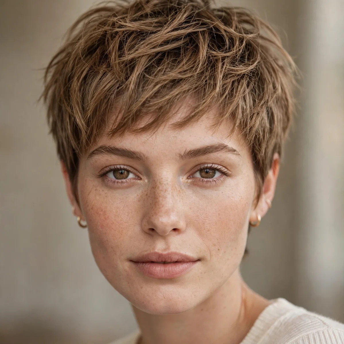 Travel-friendly wash-and-go pixie
