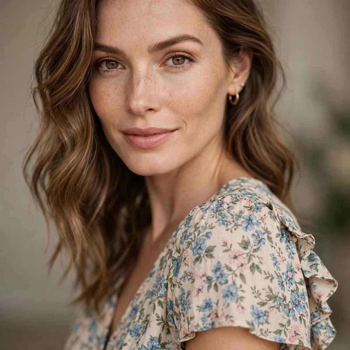 Floral midi dress wedding guest