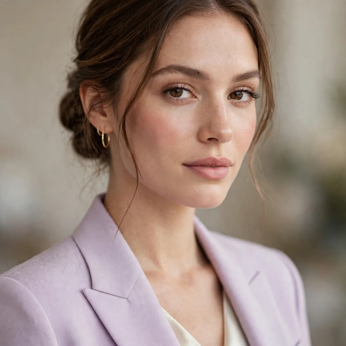 Pastel suit wedding guest outfit