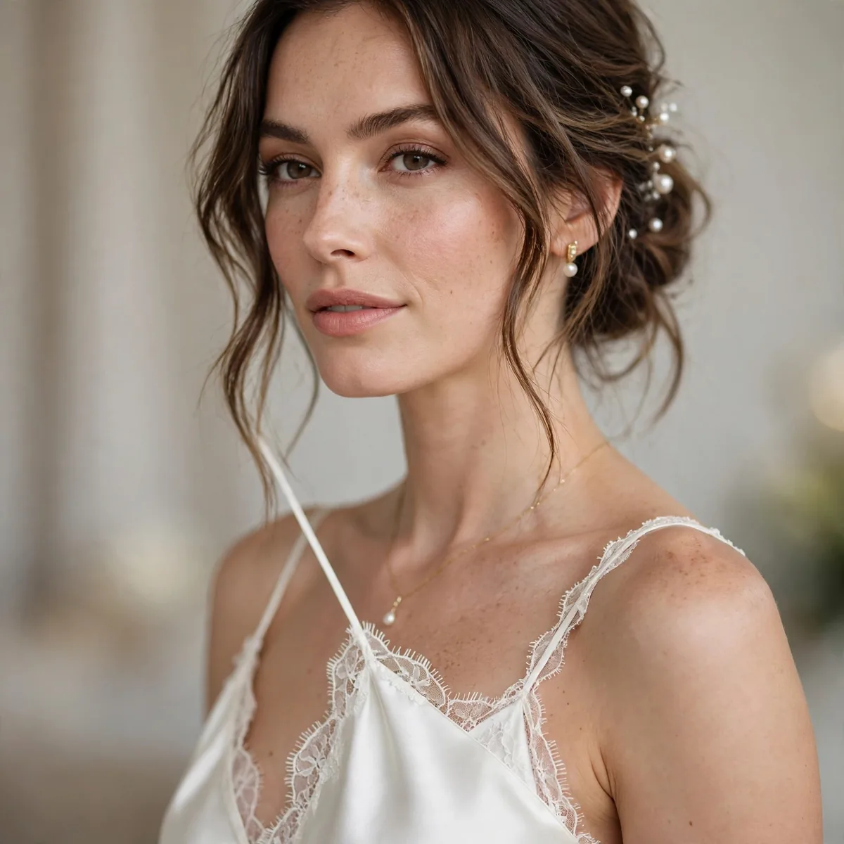 Elegant slip dress for wedding
