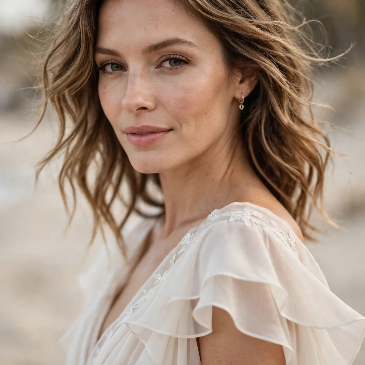 Flowy dress for beach wedding