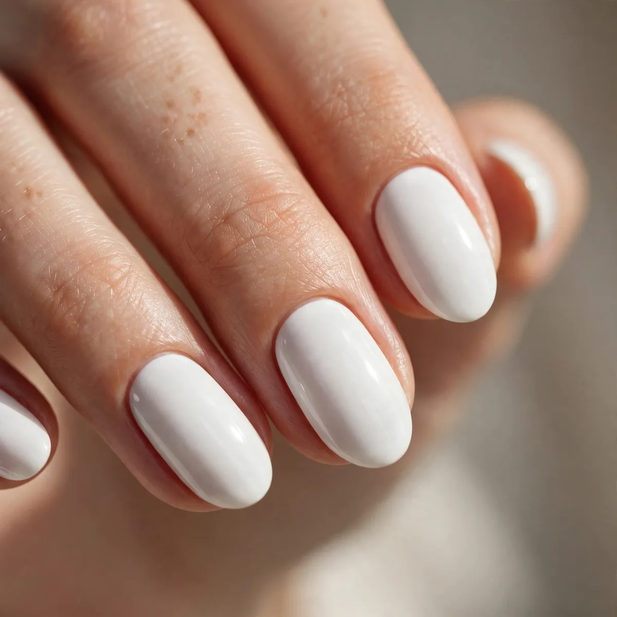 Stark white creme nail polish