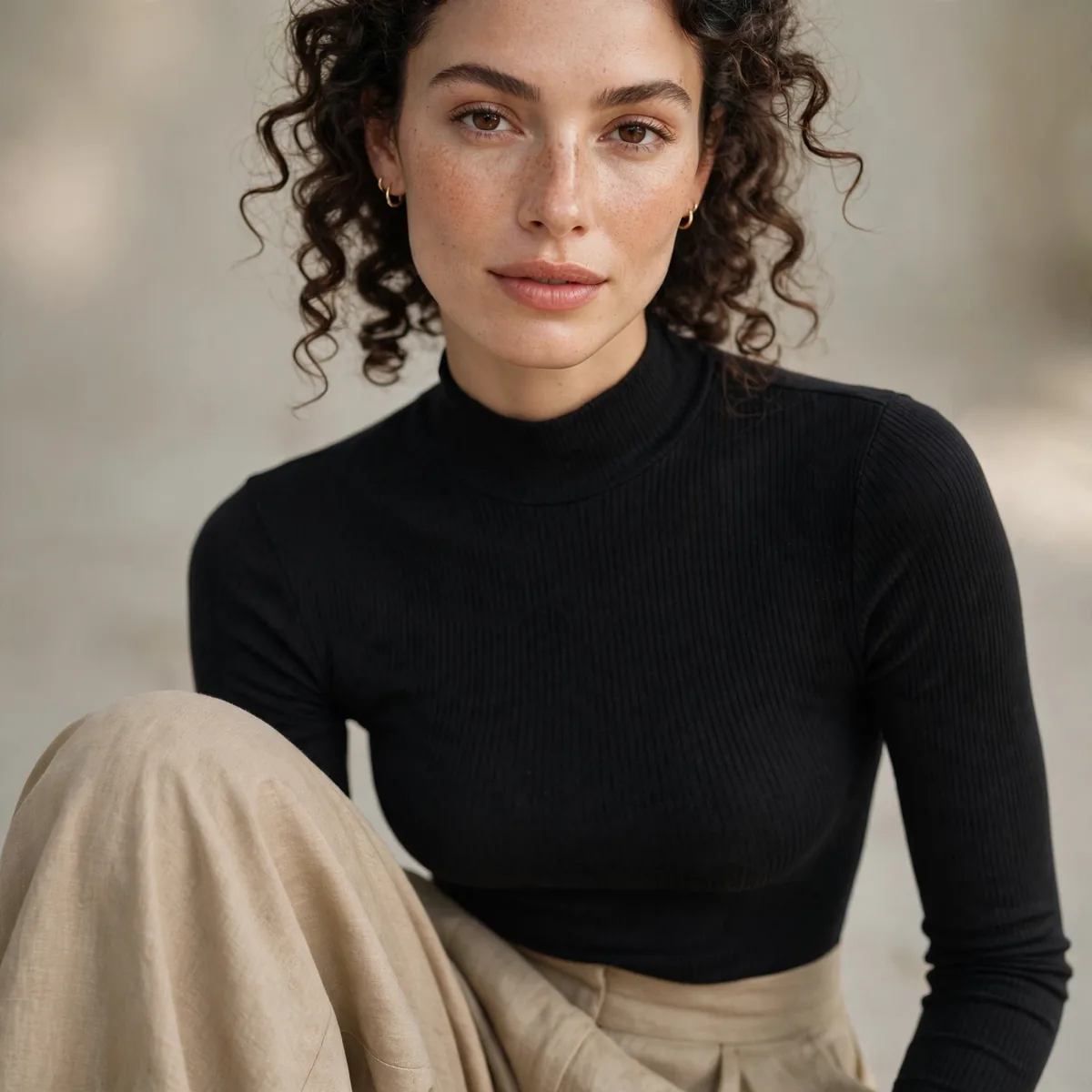 Wide leg pants with bodysuit