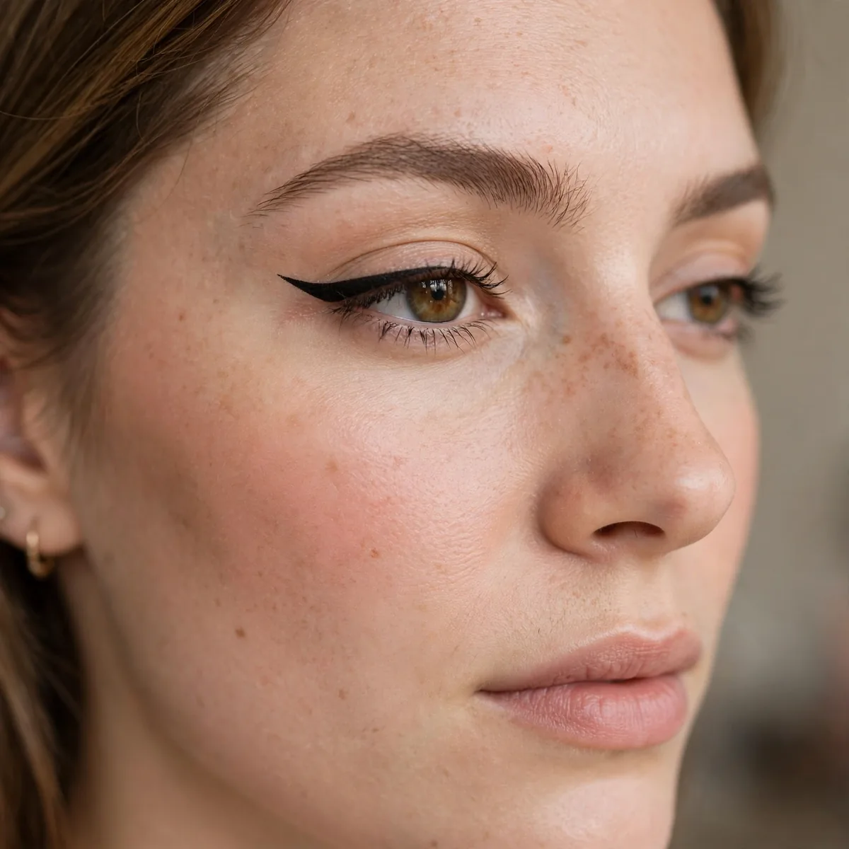 Felt tip eyeliner wing for beginners